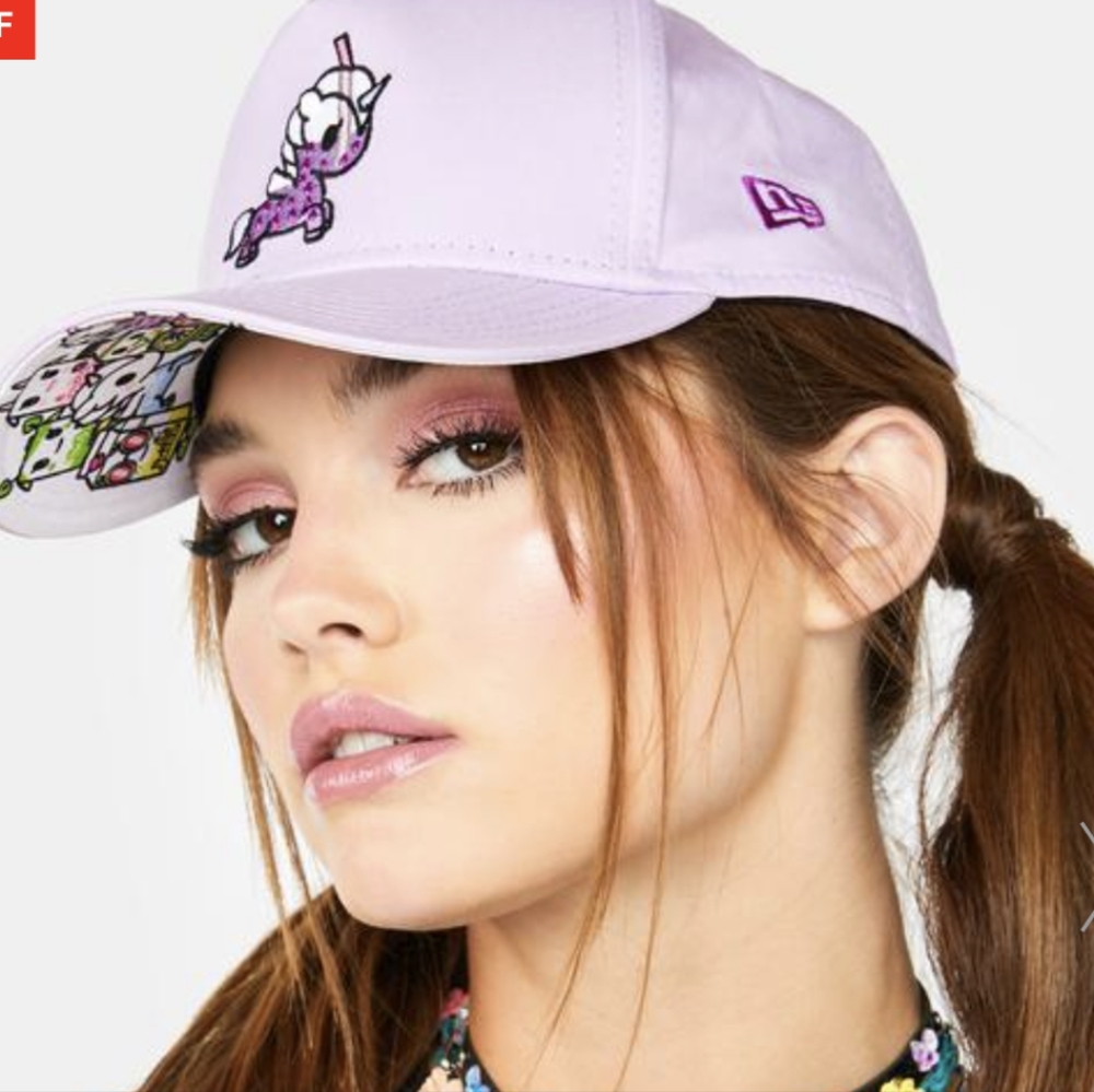 NEW Purple Tokidoki Boba Unicorno Yum Yum Snapback Cap Hat